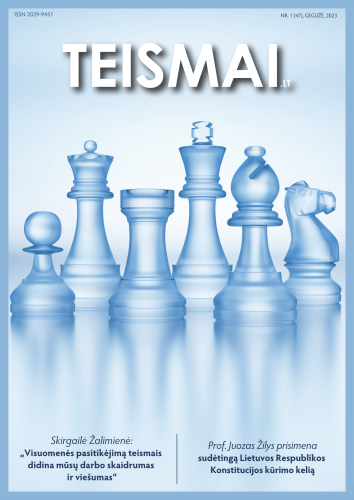 Pasirodė naujas žurnalo TEISMAI.LT leidimas