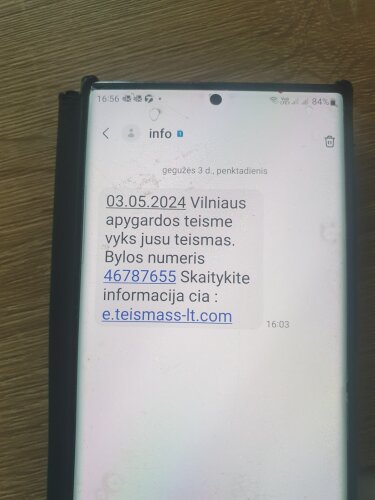 Perspėjame gyventojus apie siunčiamas melagingas SMS žinutes